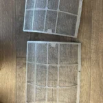 Gereinigde airco filters na onderhoudsbeurt
