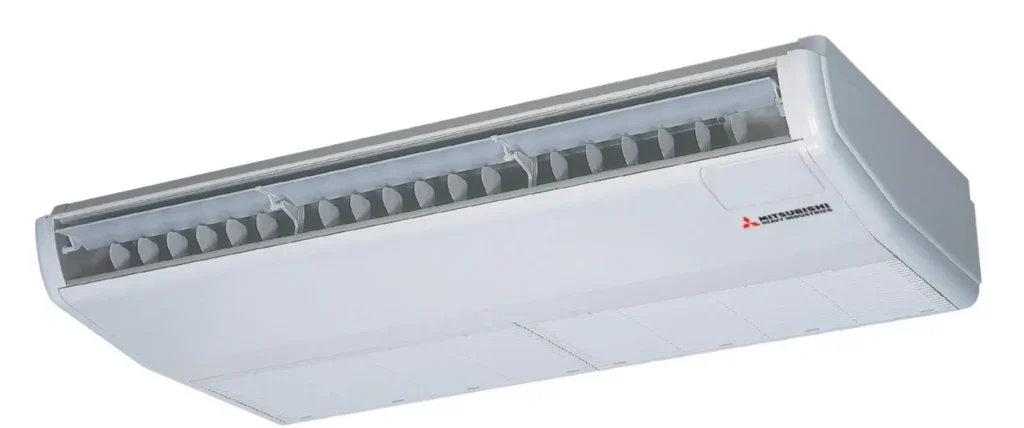 Mitsubishi plafond onderbouw airco voor grote ruimtes
